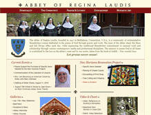 Tablet Screenshot of abbeyofreginalaudis.org